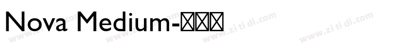 Nova Medium字体转换